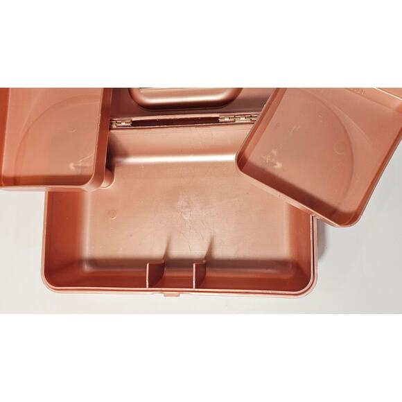 Caboodles Pretty in Petite Makeup Cosmetic Case Rose Gold Glitter Handle - Picture 8 of 12